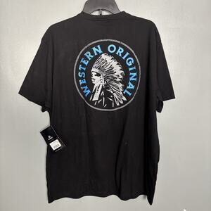 NWT HOOEY Quanah Men’s Black Crew Shirt XL Imperfections New Pocket